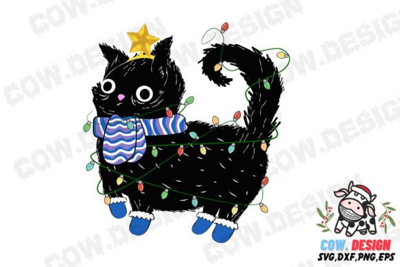 Black Cat Christmas SVG Review for Embroidery Projects