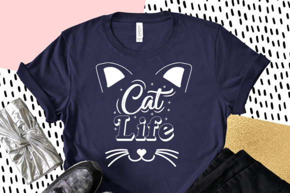 Cat Life SVG Quotes for Embroidery Projects