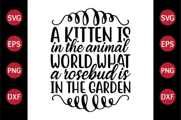 Cat SVG Design A Kitten in the Animal World