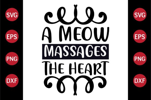 Cat SVG Design Meows Heartfelt Charm