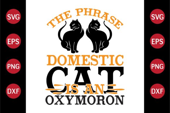 Cat SVG Design the Phrase Domestic Cat I Review