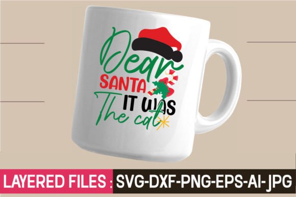 Dear Santa It Was the Cat Svg Cut File Review