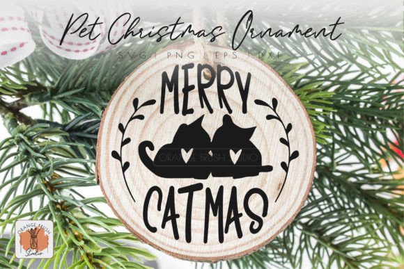 Merry Christmas Cat Ornament SVG Review